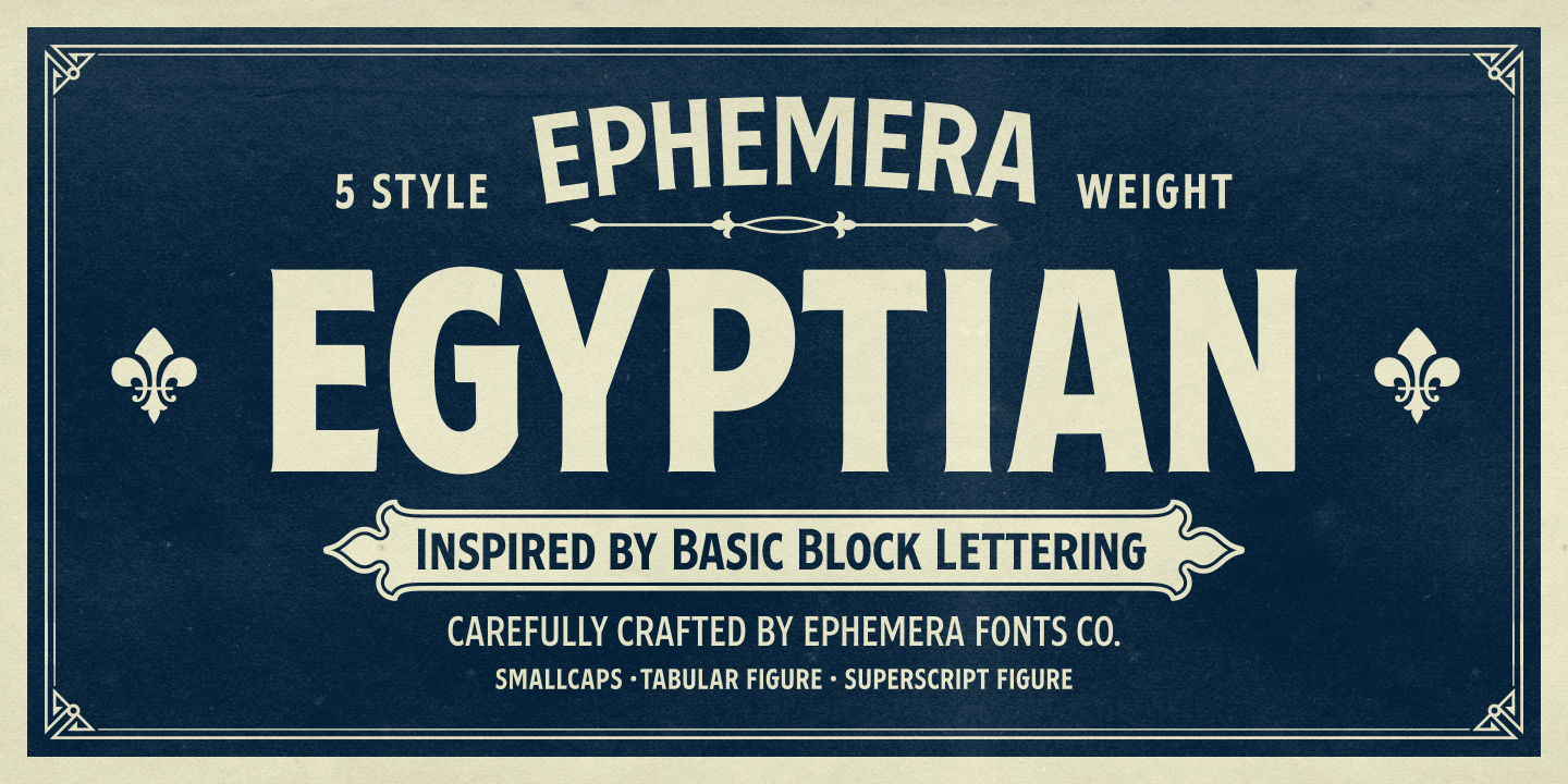 Czcionka Ephemera Egyptian